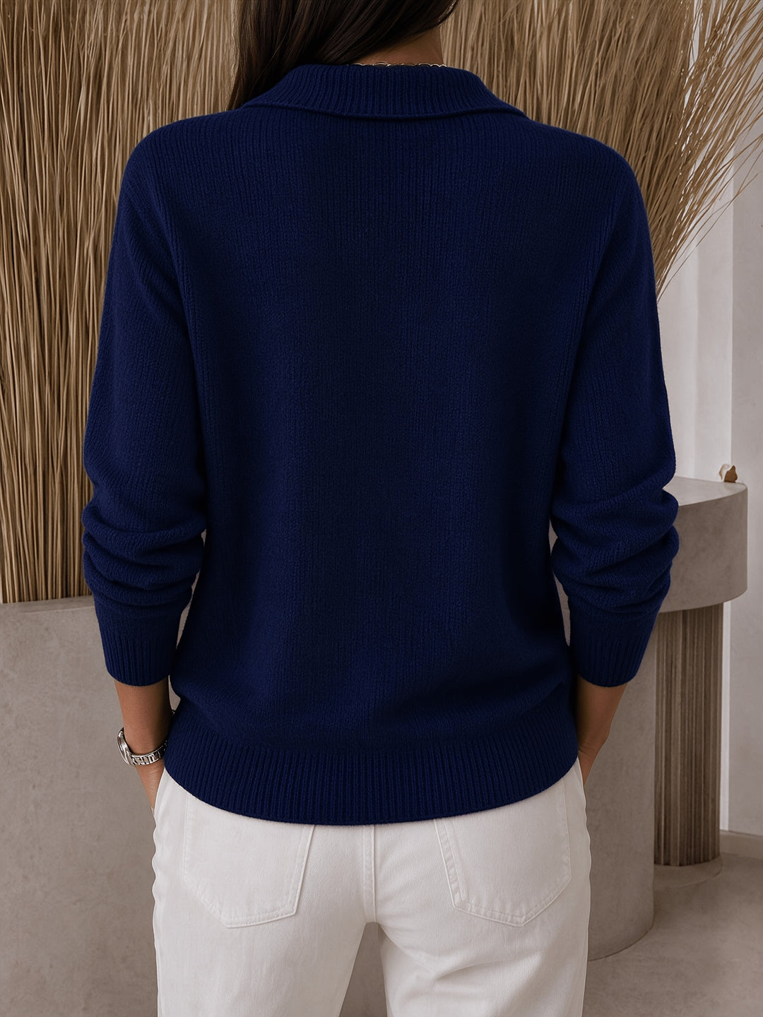 Lapel Cardigan Sweater