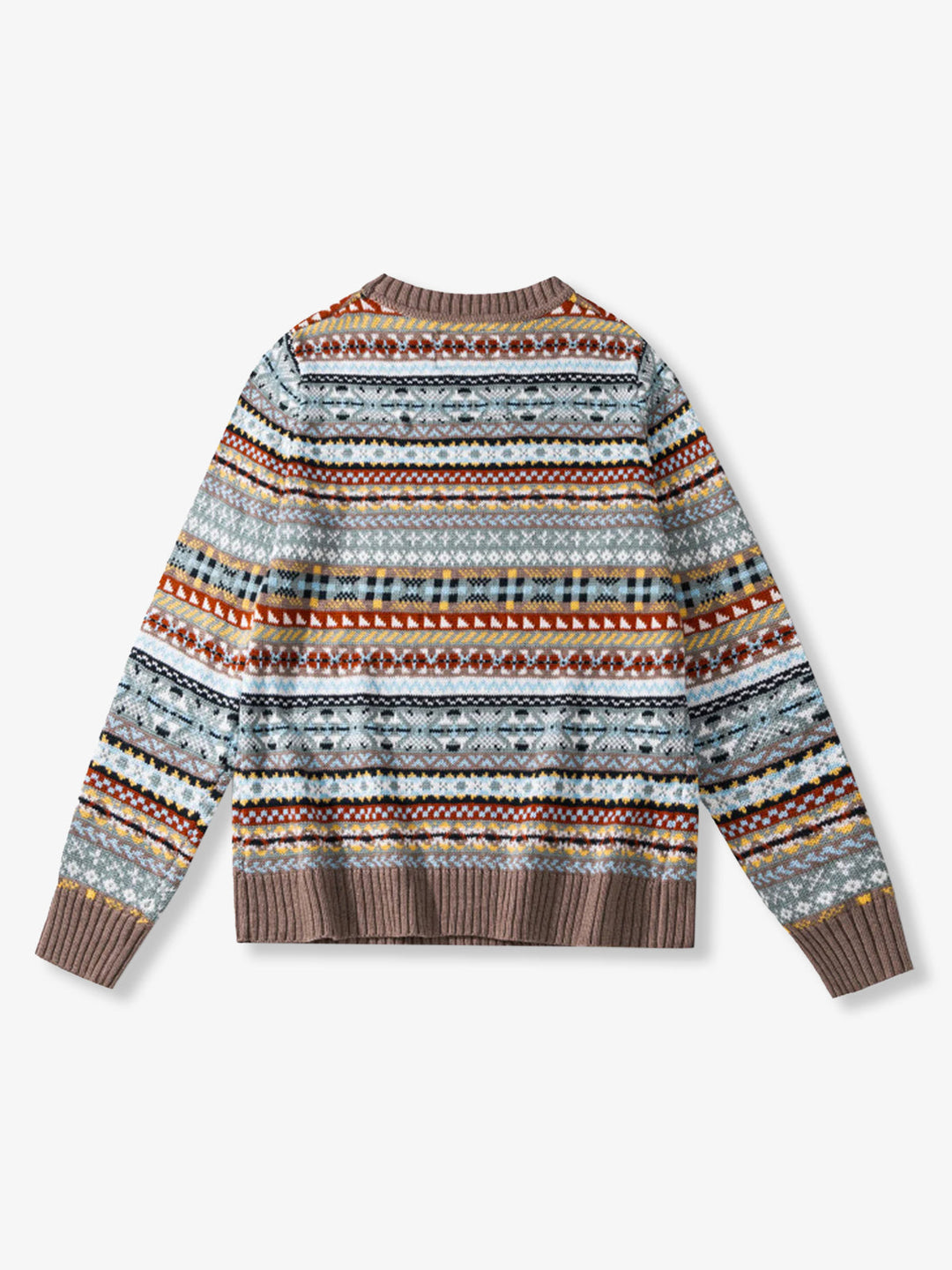 Wool-Blend Fair Isle Jacquard Knit Sweater