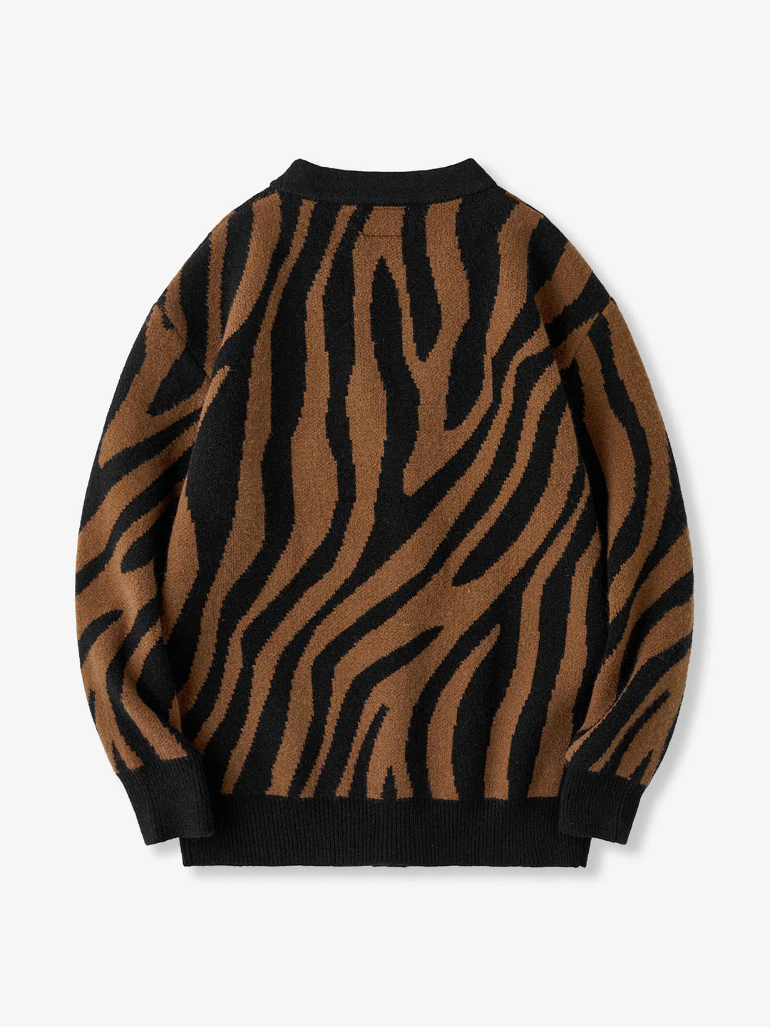 Karaku × Satoshi Kawamata ‘Tiger’ Embroidered Jacquard Knit Cardigan