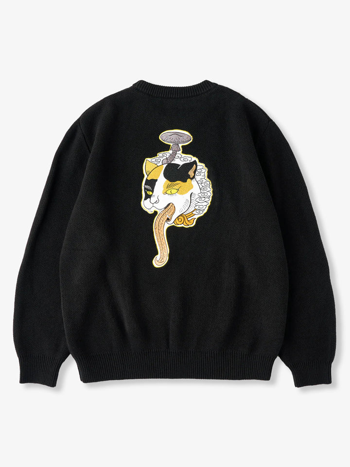 KARAKU × Ayako Ishiguro “Poison Ivy Mushroom” Embroidered Knit Sweater