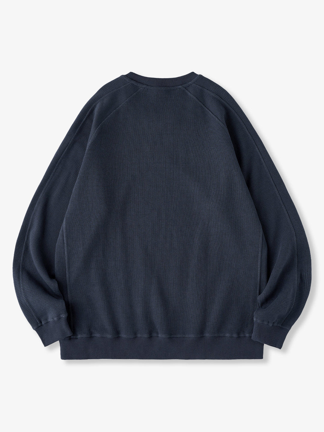 380g Waffle Knit Raglan Pullover Sweatshirt