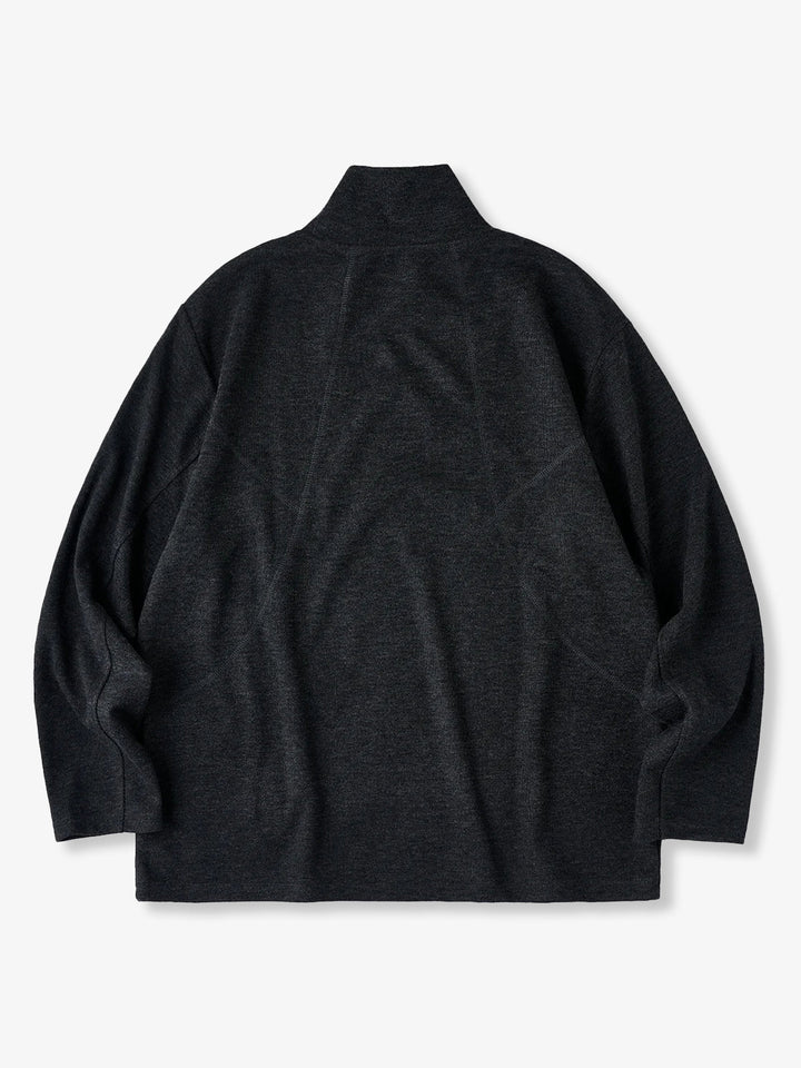 Brushed Wool-Blend High-Neck Sweatshirt