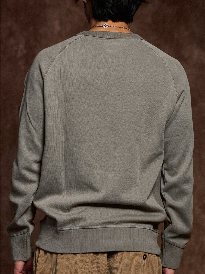 Custom Rib Crewneck Sweatshirt