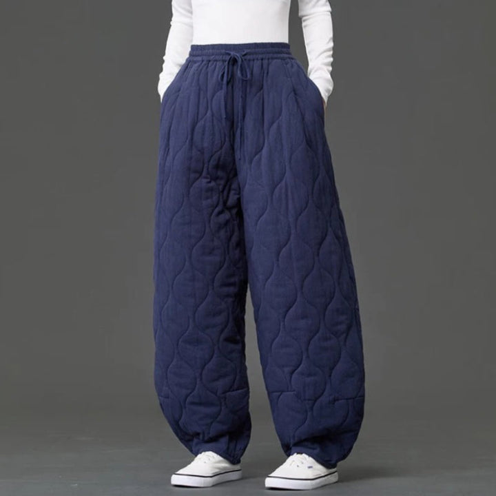 Japanese Retro Quilted Padded Loose Lantern Pants