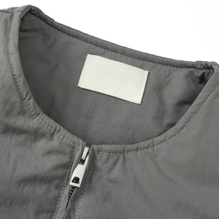 Japanese retro Silhouette Round Neck Loose-fitting Jacket