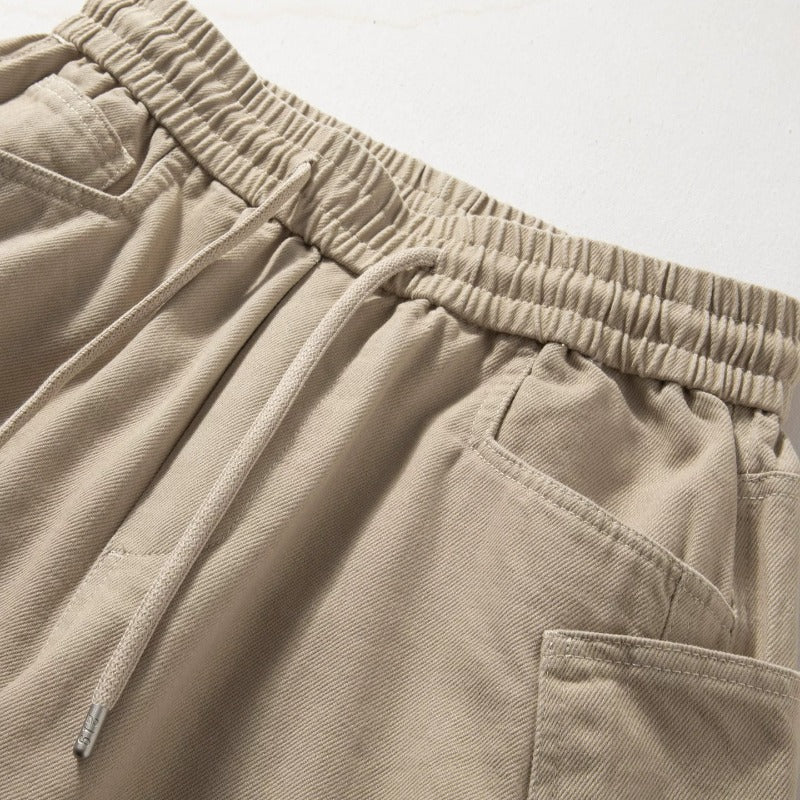 Cotton Oversized Utility Wide-Leg Pants