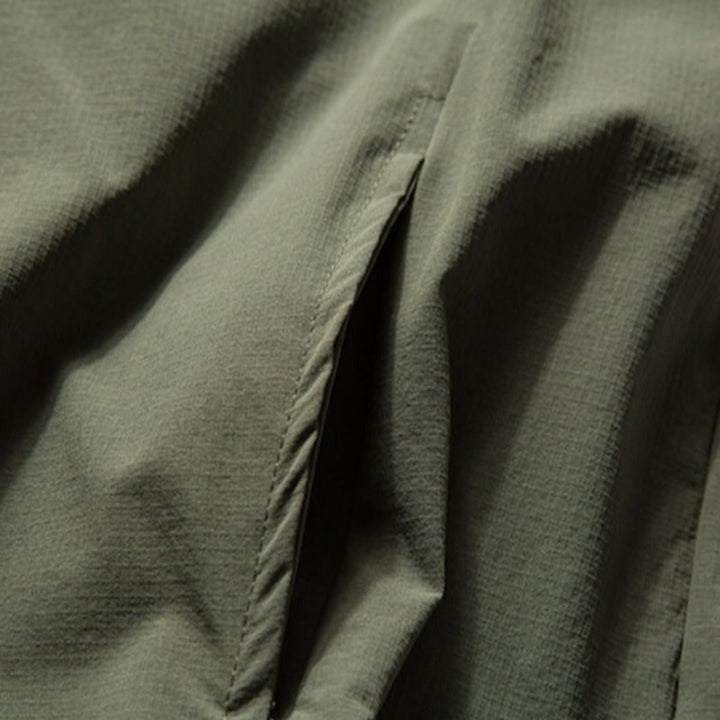 Japanese Streetwear Casual Half-zip Short Sleeve Shirt