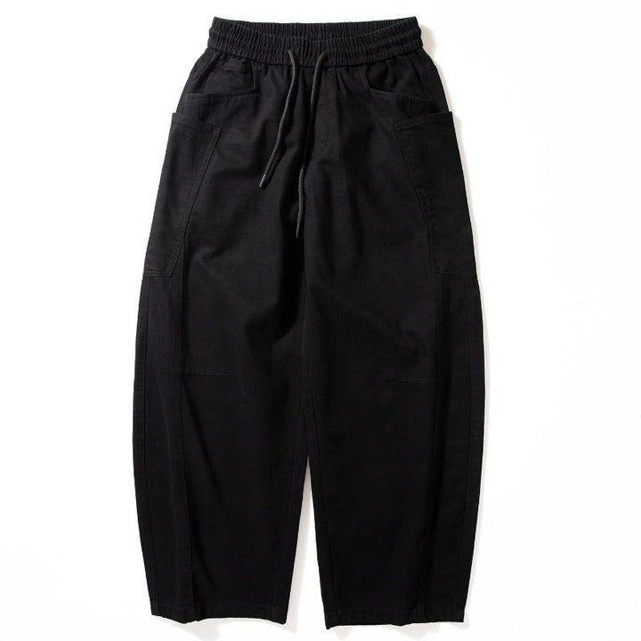 Cotton Oversized Utility Wide-Leg Pants