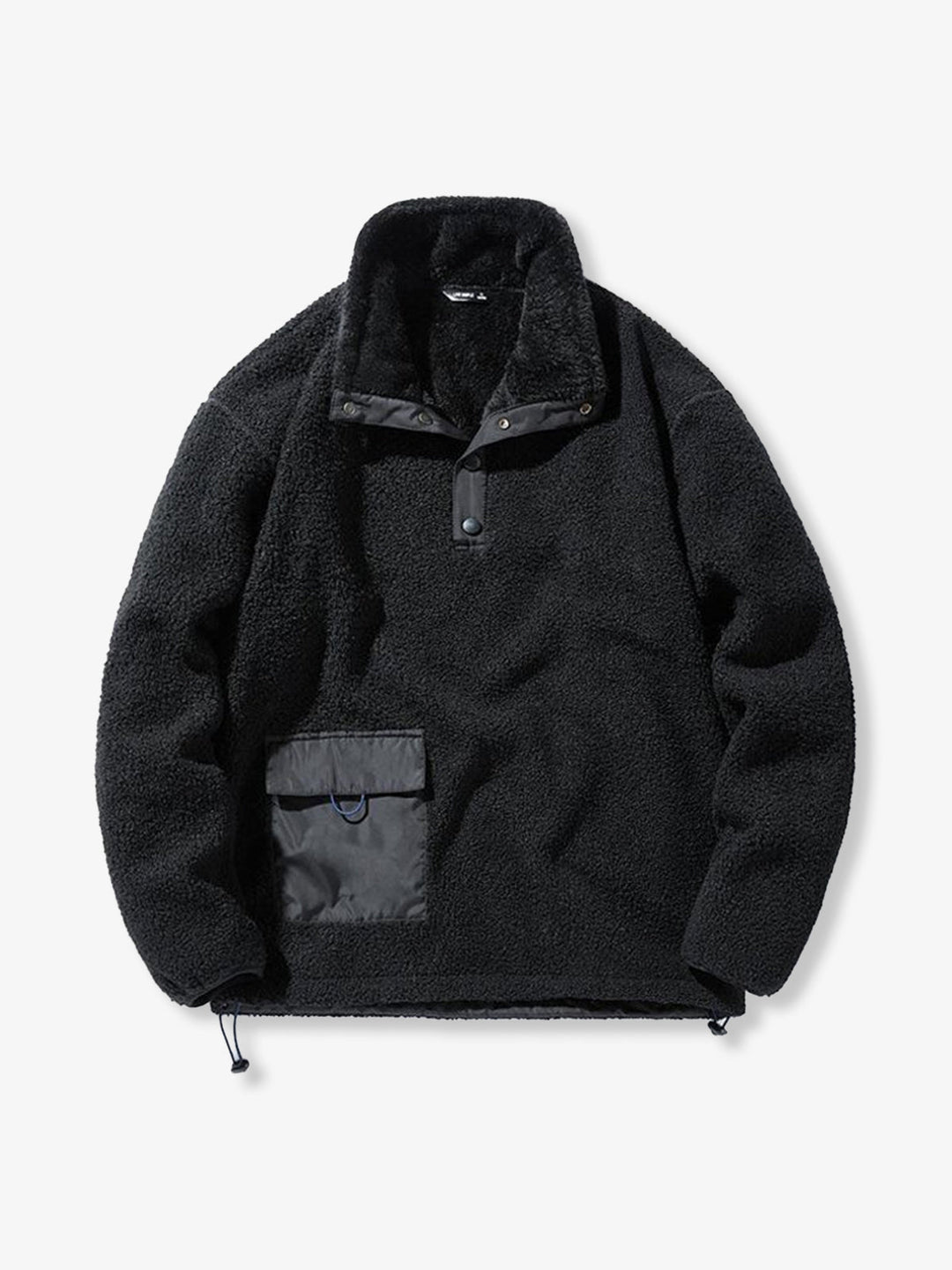 Boa Fleece Sweatshirt with Elbow Patches