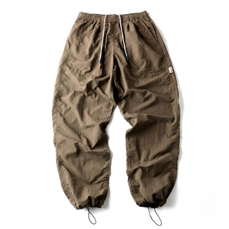 Khaki Japanese Waterproof Breathable Loose Casual Pants