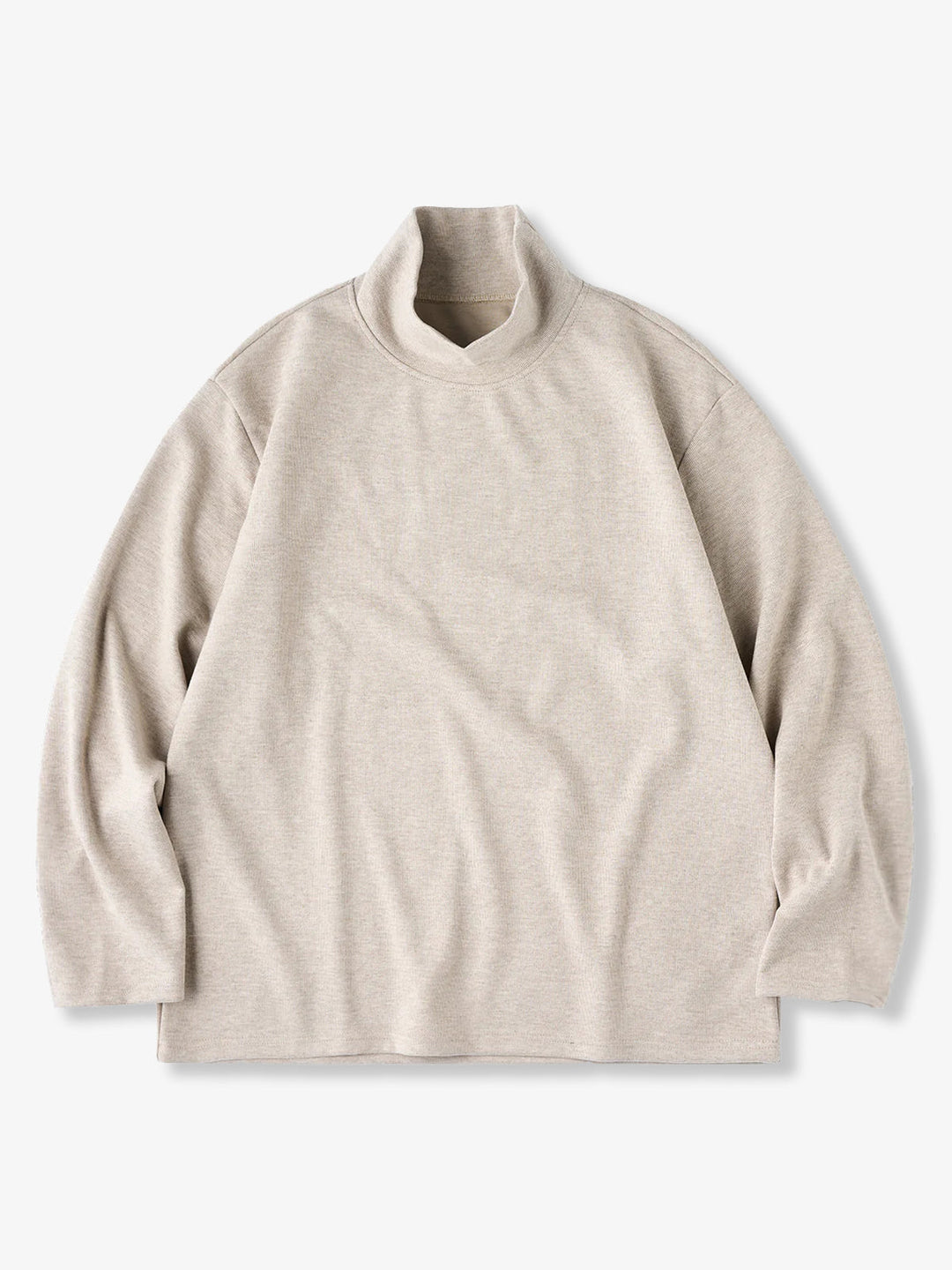 Brushed Wool-Blend High-Neck Sweatshirt