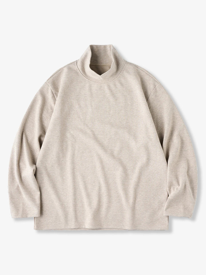 Brushed Wool-Blend High-Neck Sweatshirt