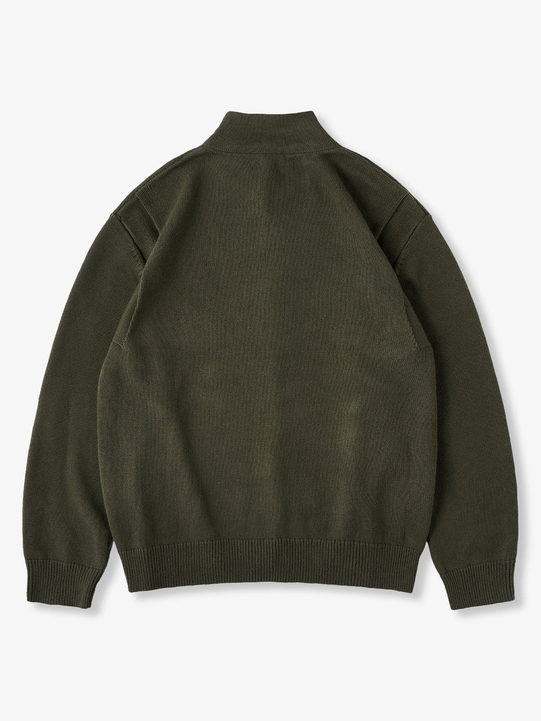 Button-Up Stand Collar Knit Cardigan