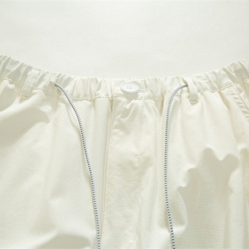 Japanese Lightweight Drawstring Straight-leg Casual Pants