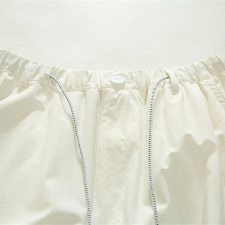 Japanese Lightweight Drawstring Straight-leg Casual Pants