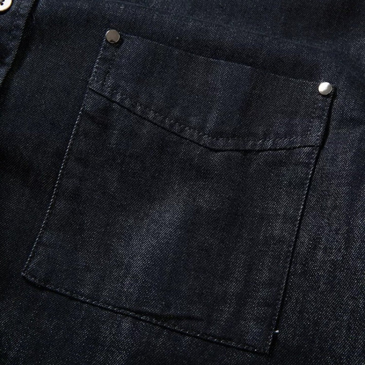 Loose Fit Casual Collar Long Sleeve Denim Shirt Jacket