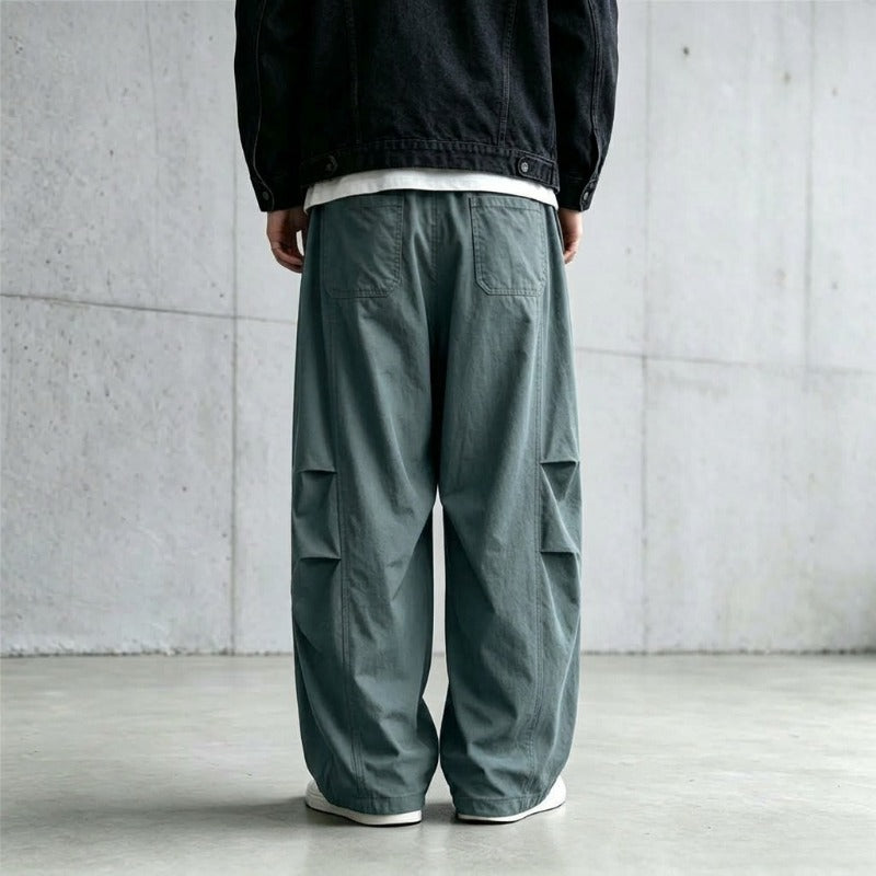 Japanese Lightweight Drawstring Straight-leg Casual Pants