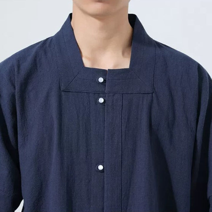 Cotton Three Quarter Sleeve Zen Shirt
