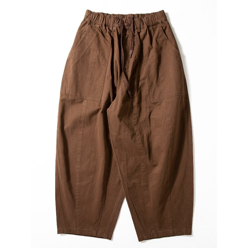 Japanese Heavyweight Cotton Silhouette Loose Fit Harem Pants