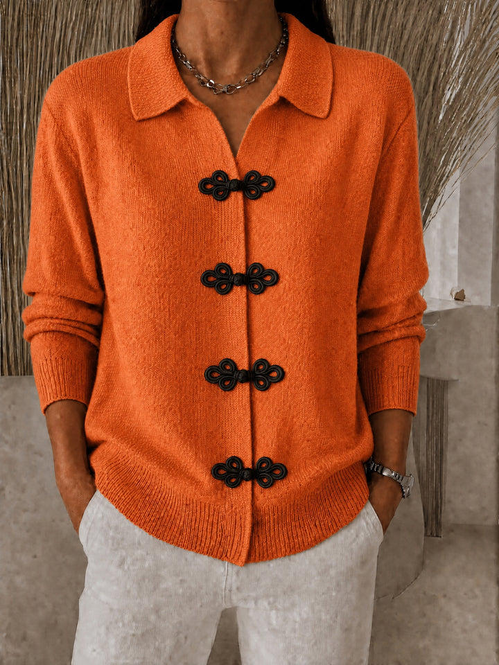 Lapel Cardigan Sweater