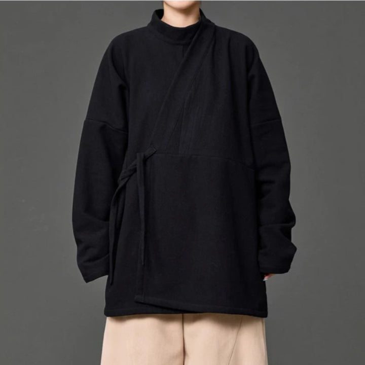 Winter Fleece-lined Layering Robe Coat