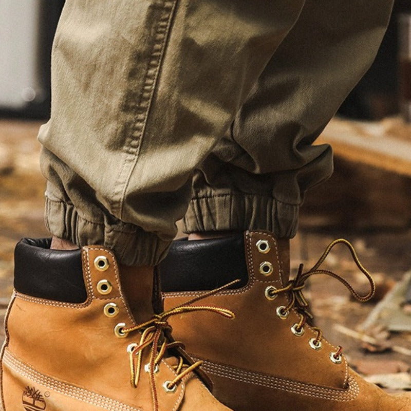 Vintage Loose Cotton Big Pockets Cargo Pants