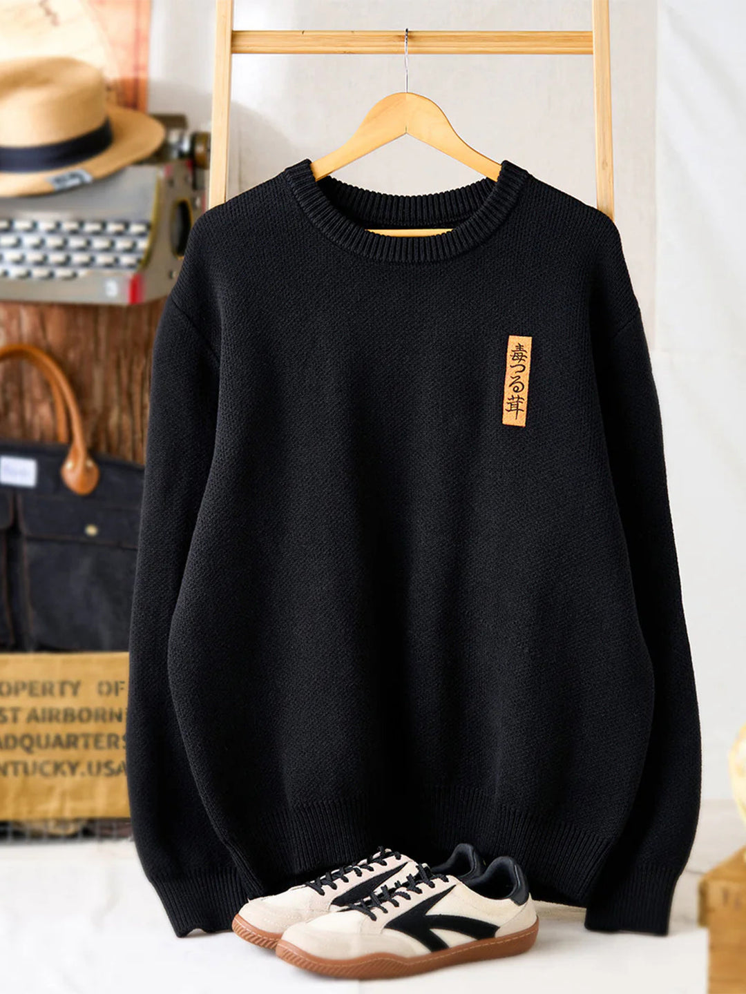 KARAKU × Ayako Ishiguro “Poison Ivy Mushroom” Embroidered Knit Sweater