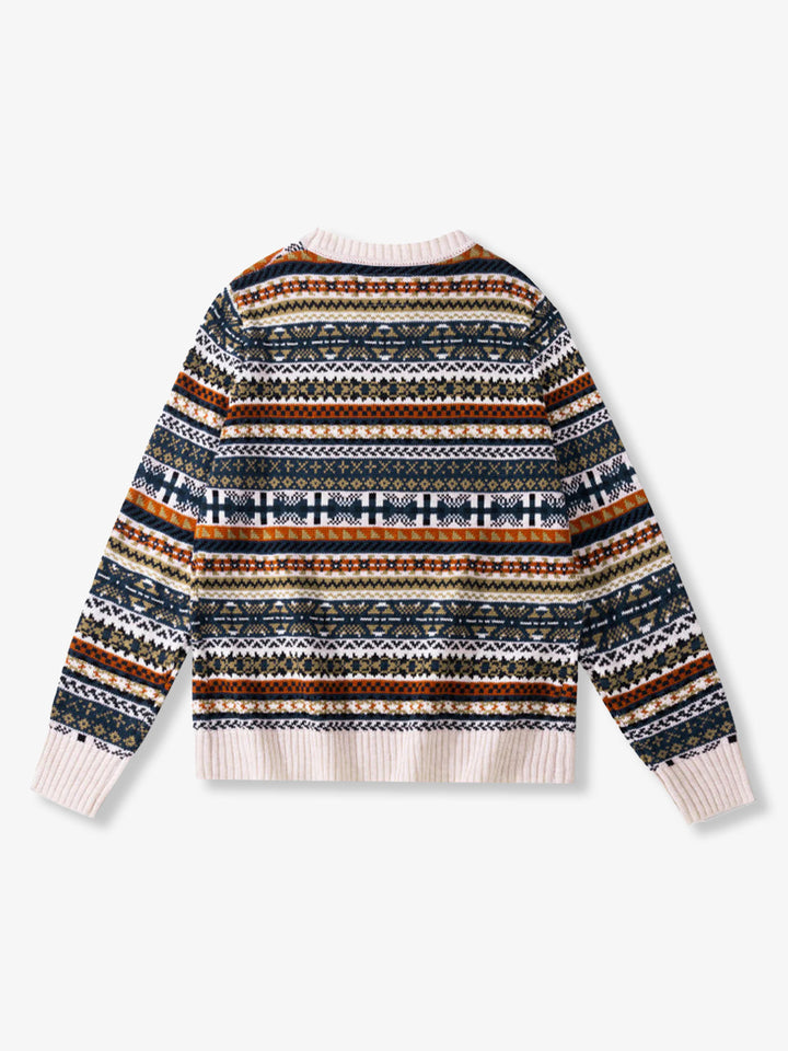 Wool-Blend Fair Isle Jacquard Knit Sweater