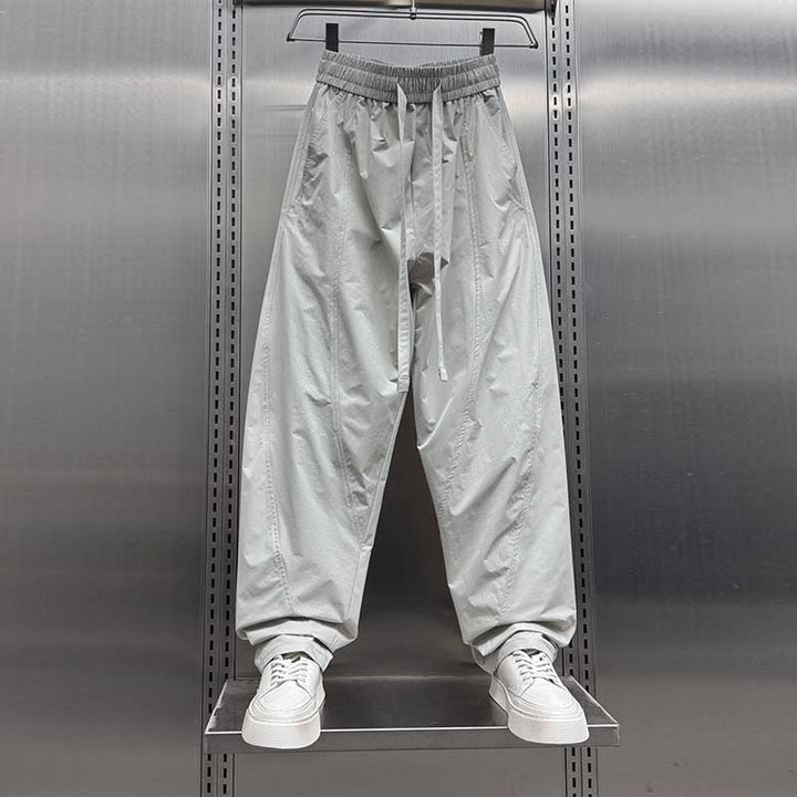 Loose-fitting Breathable Mesh Scimitar Casual Pants