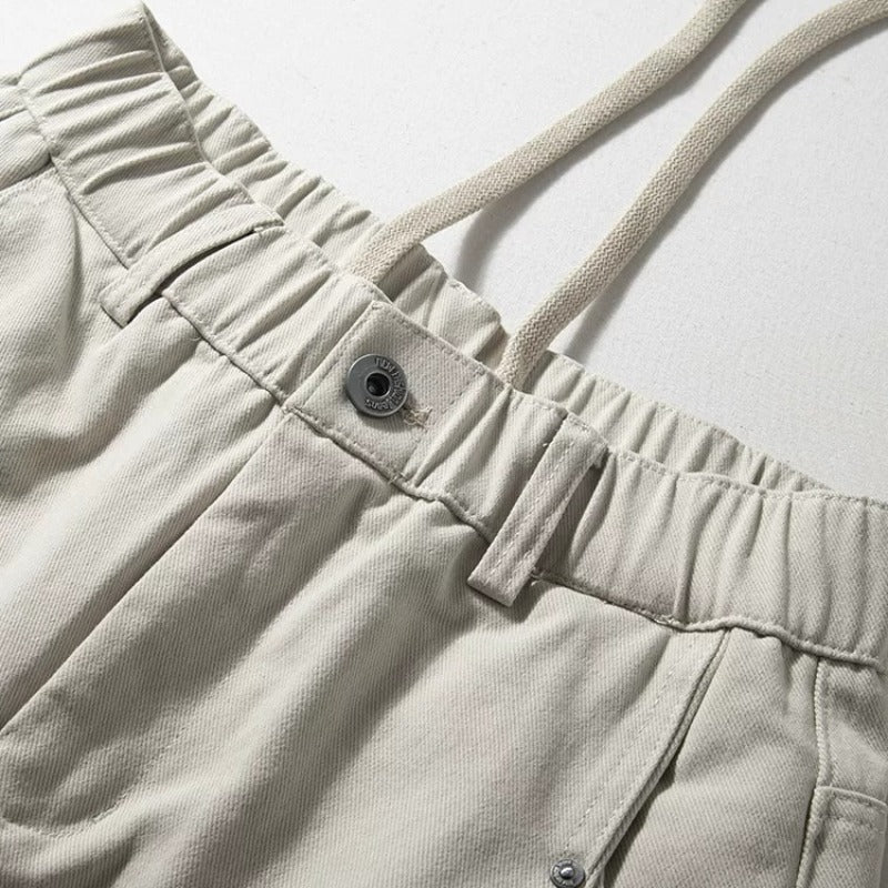 Japanese Loose Casual Drapey Cotton Lyocell Trousers