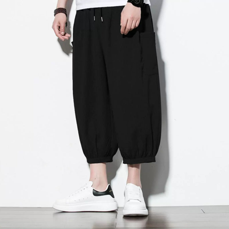 Ice Silk Thin Drape Casual Loose Wide-leg Pants