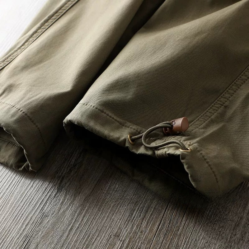 Multi-pocket Straight-leg Casual Trousers
