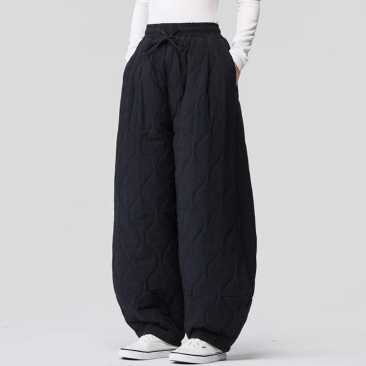 Japanese Retro Quilted Padded Loose Lantern Pants