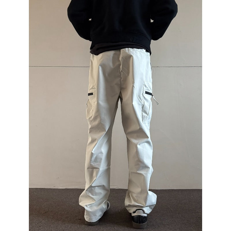 Quick-dry Loose Straight-leg Multi Pocket Utility Cargo Pants