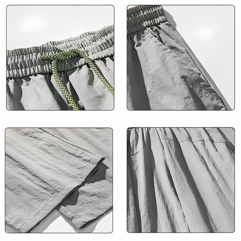 Retro Quick-drying Pleated Outdoor Trousers