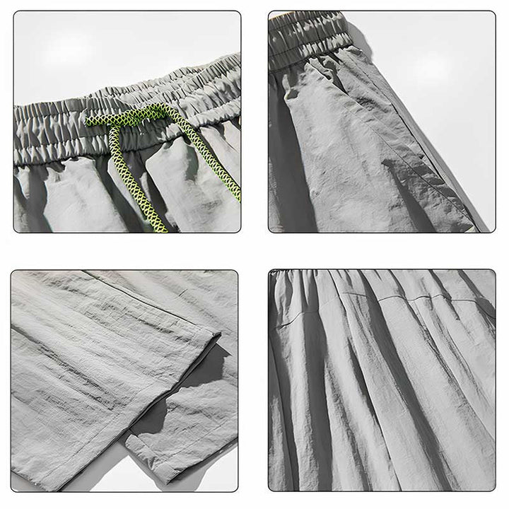 Retro Quick-drying Pleated Outdoor Trousers