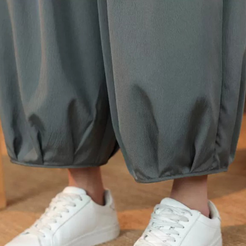 Lantern Loose Casual Cropped Pants