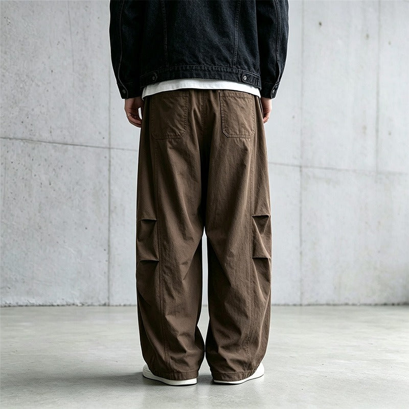 Japanese Lightweight Drawstring Straight-leg Casual Pants