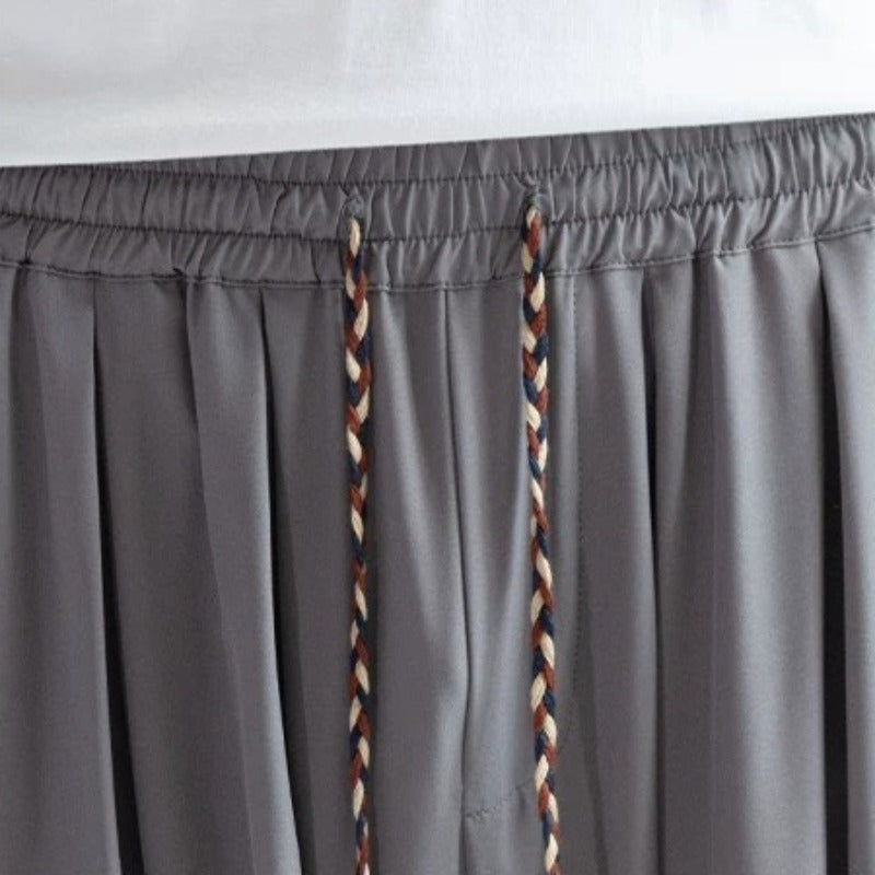 Loose Draped Ankle Tied Casual Harem Pants