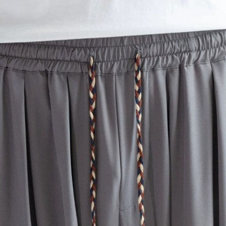 Loose Draped Ankle Tied Casual Harem Pants