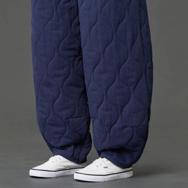 Japanese Retro Quilted Padded Loose Lantern Pants