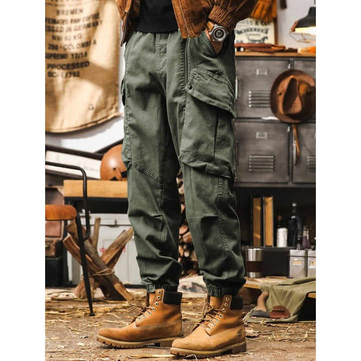 Vintage Loose Cotton Big Pockets Cargo Pants