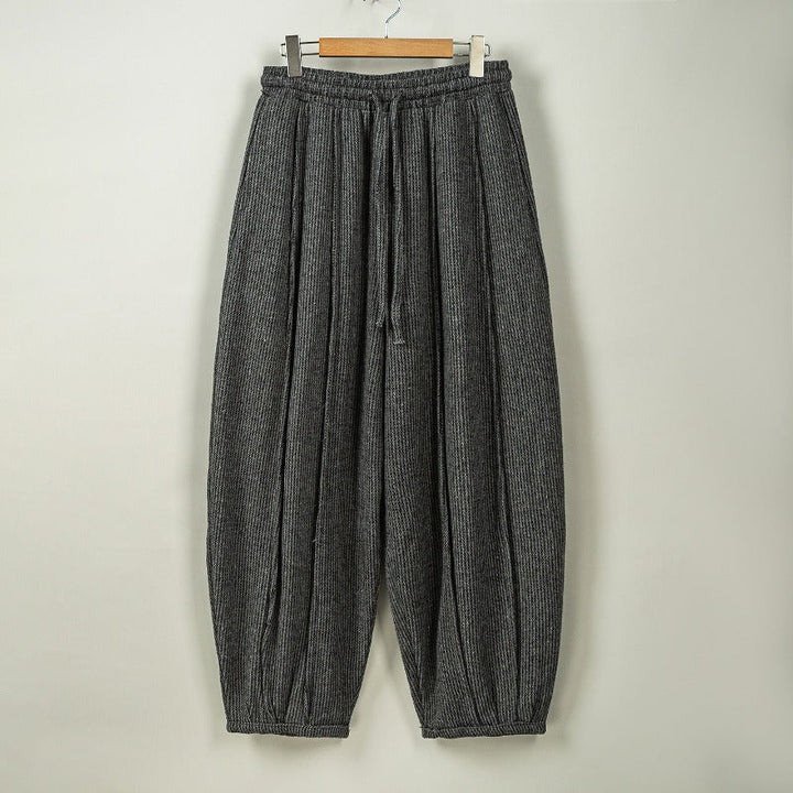 Loose Heavyweight Woolen Balloon Trousers