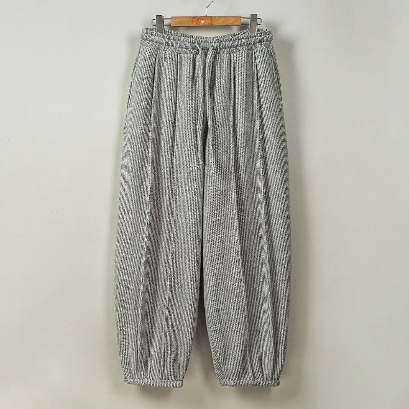 Loose Heavyweight Woolen Balloon Trousers
