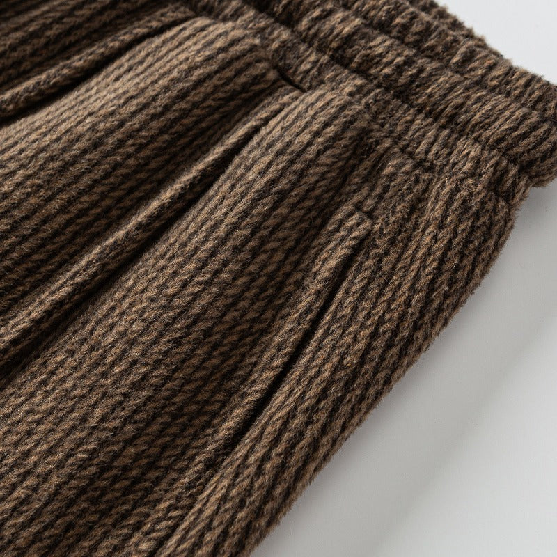 Loose Heavyweight Woolen Balloon Trousers
