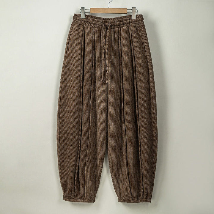 Loose Heavyweight Woolen Balloon Trousers