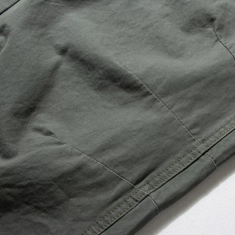 Casual Wide-Leg Cotton Workwear Trousers
