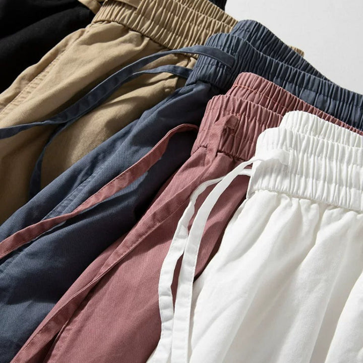 Casual Lightweight Cropped Wide-leg Pants