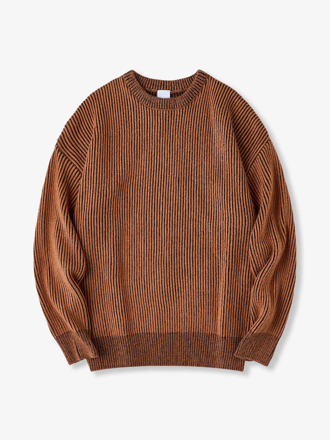 Wool-Blend Ribbed Knit Sweater