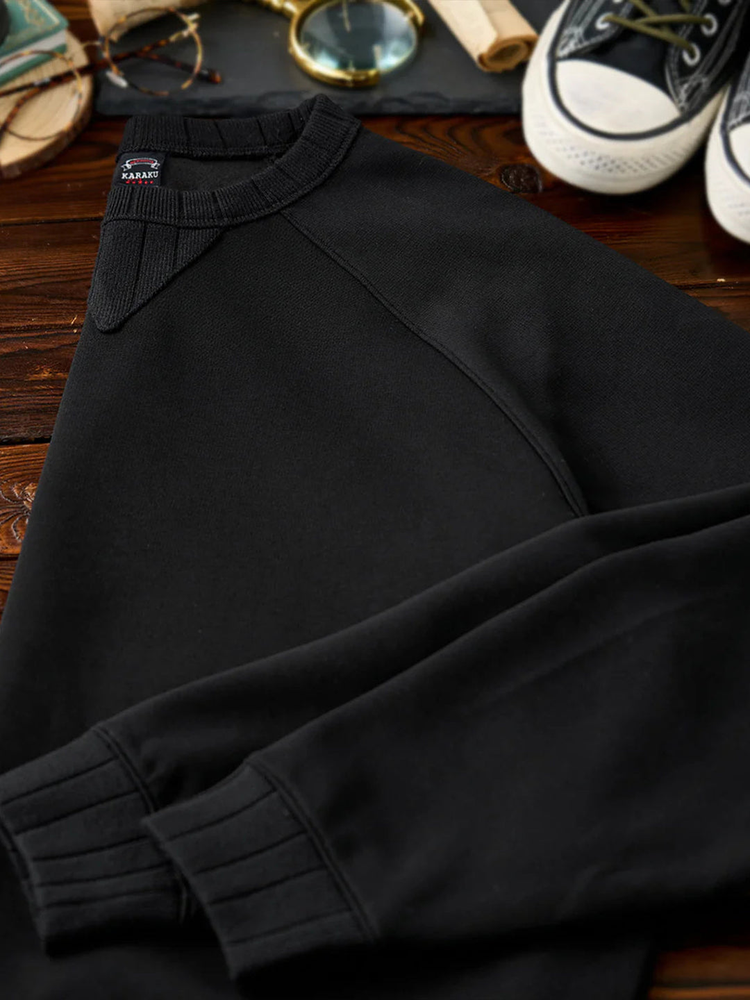 Custom Rib Mini-Waffle Air-Layer Sweatshirt